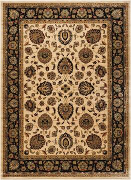 Nourison Delano Beige Rectangle 8x11 ft Polypropylene Carpet 97413