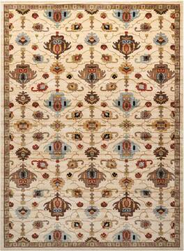 Nourison Delano Beige Rectangle 7x10 ft Polypropylene Carpet 97420