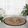 Nourison Delano Black Round 34 X 34 Area Rug  805-97425 Thumb 3