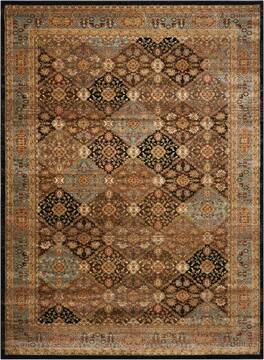 Nourison Delano Black Rectangle 7x10 ft Polypropylene Carpet 97428