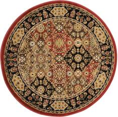 Nourison Delano Multicolor Round 3'4" X 3'4" Area Rug  805-97433