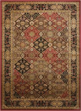 Nourison Delano Multicolor Rectangle 5x7 ft Polypropylene Carpet 97435