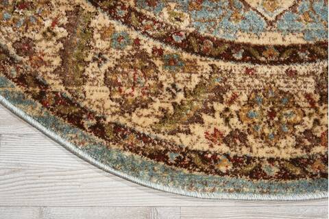 Nourison Delano Blue Round 53 X 53 Area Rug 805-97466 Image 1