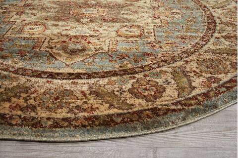 Nourison Delano Blue Round 53 X 53 Area Rug 805-97466 Image 4