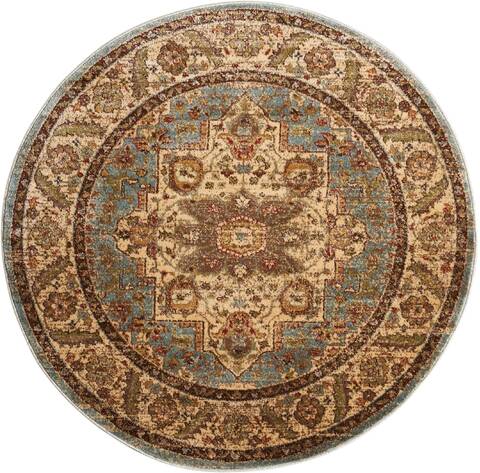 Nourison Delano Blue Round 53 X 53 Area Rug 805-97466 Image 0