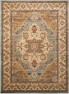 Nourison Delano Blue Rectangle 8x11 ft Polypropylene Carpet 97469