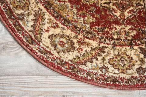 Nourison Delano Red Round 34 X 34 Area Rug 805-97473 Image 1
