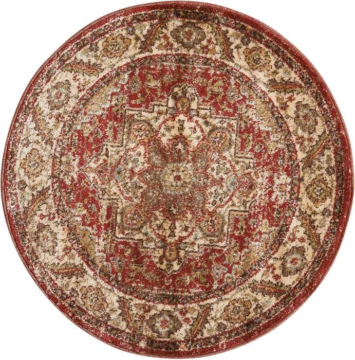 Nourison Delano Red Round 34 X 34 Area Rug 805-97473 Image 0