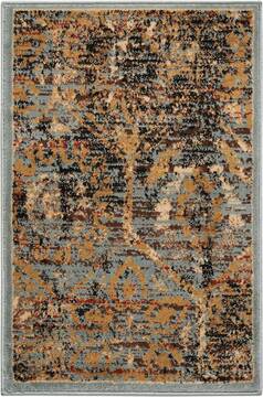 Nourison Delano Blue Rectangle 2x3 ft Polypropylene Carpet 97478