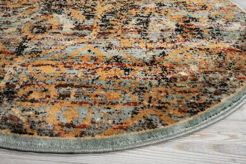Nourison Delano Blue Round 34 X 34 Area Rug 805-97481 Image 4