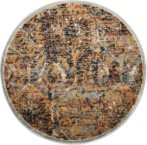 Nourison Delano Blue Round 34 X 34 Area Rug 805-97481 Image 0