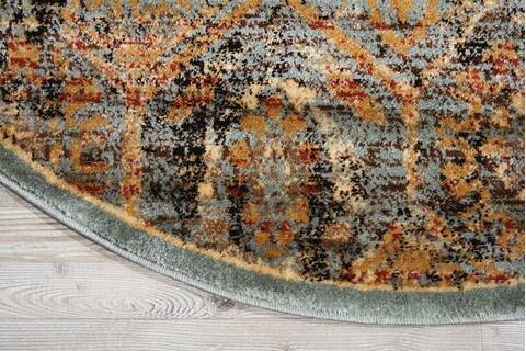 Nourison Delano Blue Round 53 X 53 Area Rug 805-97482 Image 1