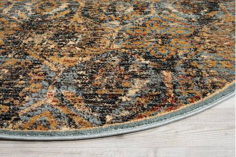 Nourison Delano Blue Round 53 X 53 Area Rug 805-97482 Image 4