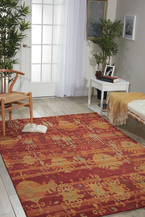 Nourison DUNE Red 79 X 99 Area Rug 99446161789 805-97566 Image 1