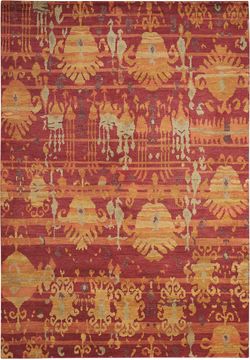 Nourison DUNE Red Rectangle 10x14 ft Wool Carpet 97568