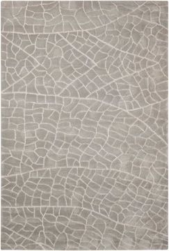 Nourison ESCALADE Grey Rectangle 5x8 ft acrylic Carpet 97691