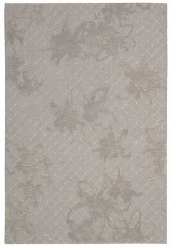 Nourison ESCALADE Grey Rectangle 5x8 ft acrylic Carpet 97711