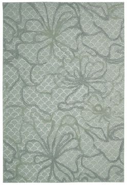 Nourison ESCALADE Green Rectangle 8x10 ft acrylic Carpet 97718
