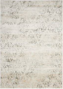 Nourison Euphoria White Rectangle 7x10 ft Polypropylene Carpet 97747