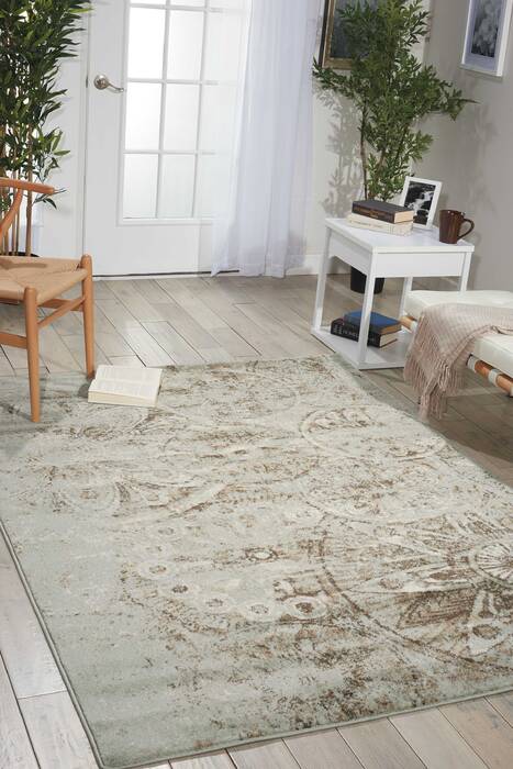 Nourison Euphoria Grey Round 53 X 53 Area Rug 805-97761 Image 3