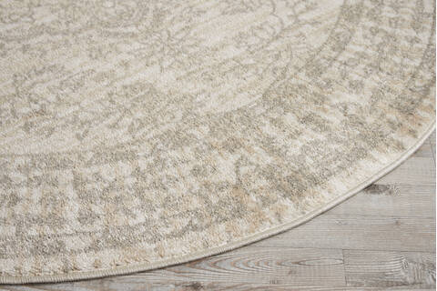 Nourison Euphoria White Round 53 X 53 Area Rug 805-97769 Image 4