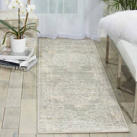 Nourison Euphoria Grey Runner 22 X 76 Area Rug 805-97773 Image 3