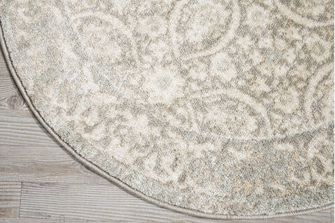 Nourison Euphoria Grey Round 34 X 34 Area Rug 805-97780 Image 1