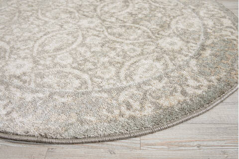 Nourison Euphoria Grey Round 34 X 34 Area Rug 805-97780 Image 5