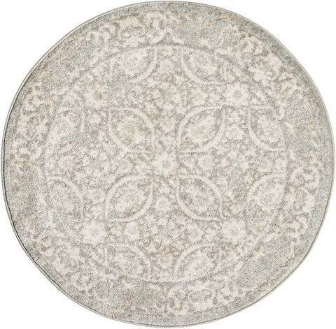 Nourison Euphoria Grey Round 34 X 34 Area Rug 805-97780 Image 0