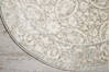 Nourison Euphoria Grey Round 34 X 34 Area Rug 805-97780 Thumb 1