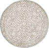 Nourison Euphoria Grey Round 34 X 34 Area Rug 805-97780 Thumb 0