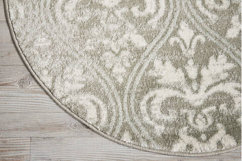 Nourison Euphoria Grey Round 34 X 34 Area Rug 805-97788 Image 1