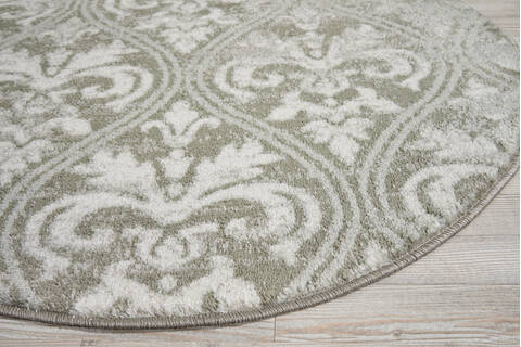 Nourison Euphoria Grey Round 34 X 34 Area Rug 805-97788 Image 4