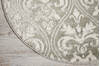 Nourison Euphoria Grey Round 34 X 34 Area Rug 805-97788 Thumb 1