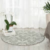 Nourison Euphoria Grey Round 34 X 34 Area Rug 805-97788 Thumb 3