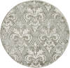 Nourison Euphoria Grey Round 34 X 34 Area Rug  805-97788 Thumb 0