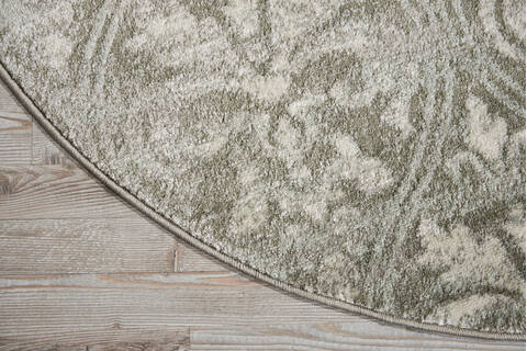 Nourison Euphoria Grey Round 53 X 53 Area Rug 805-97789 Image 1