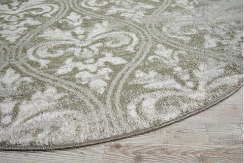 Nourison Euphoria Grey Round 53 X 53 Area Rug 805-97789 Image 4