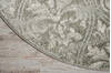 Nourison Euphoria Grey Round 53 X 53 Area Rug 805-97789 Thumb 1