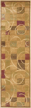 Nourison Expressions Beige Runner 6 to 9 ft Polyester Carpet 97810