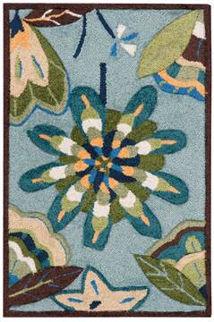 Nourison Fantasy Blue 1'9" X 2'9" Area Rug  805-97951