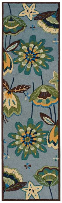 Nourison Fantasy Blue Runner 23 X 80 Area Rug 805-97952 Image 3