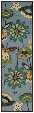 Nourison Fantasy Blue Runner 2'3" X 8'0" Area Rug  805-97952