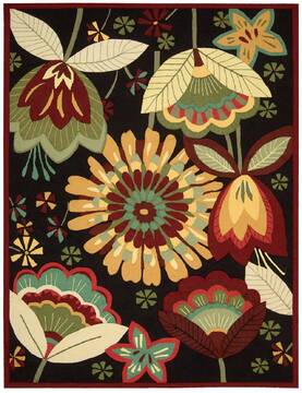Nourison Fantasy Black 8'0" X 10'6" Area Rug  805-97962