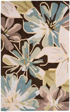 Nourison Fantasy Brown Rectangle 2x4 ft Polyester Carpet 97971