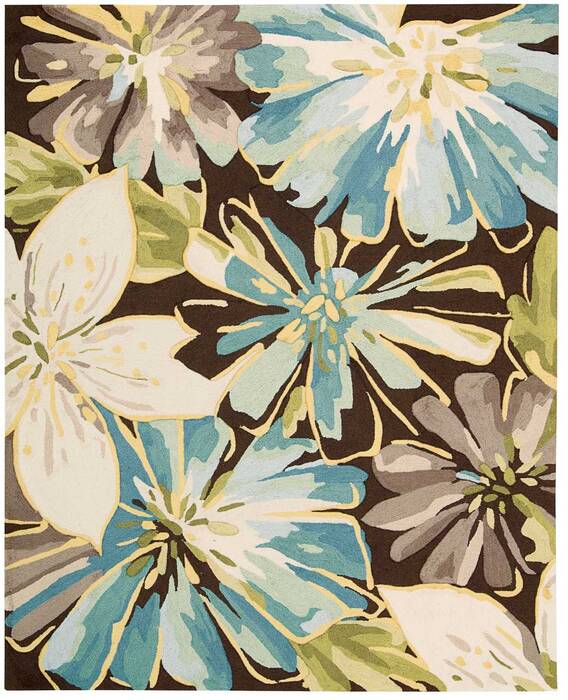 Nourison Fantasy Brown 80 X 106 Area Rug 805-97974 Image 0
