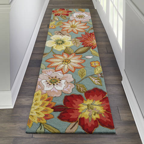 Nourison Fantasy Blue Runner 23 X 80 Area Rug 805-97994 Image 3