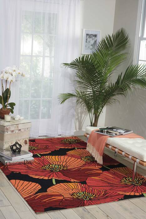 Nourison Fantasy Black 36 X 56 Area Rug 805-98058 Image 3