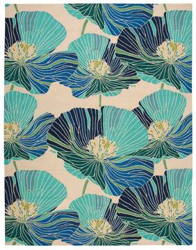 Nourison Fantasy Beige 8'0" X 10'6" Area Rug  805-98066