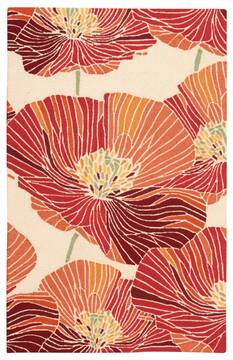 Nourison Fantasy Orange 3'6" X 5'6" Area Rug  805-98070